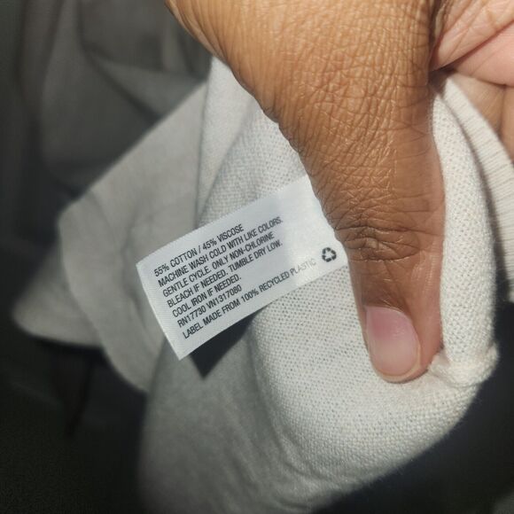 a new day Pastel Light Pink V-Neck Knit Poncho Pullover Sweater Cape OSFM - Picture 6 of 6